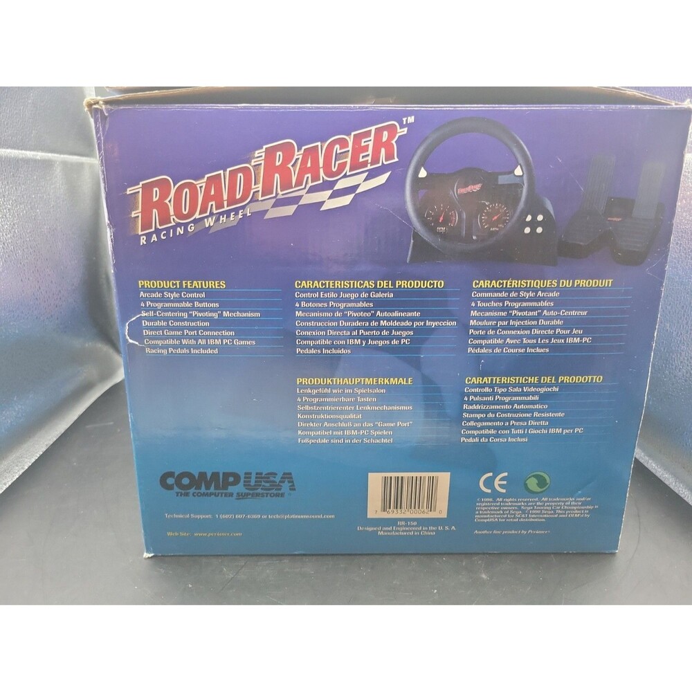Road Rage PC Racing Game w/Steering Wheel & Pedals - Picture 5 of 5